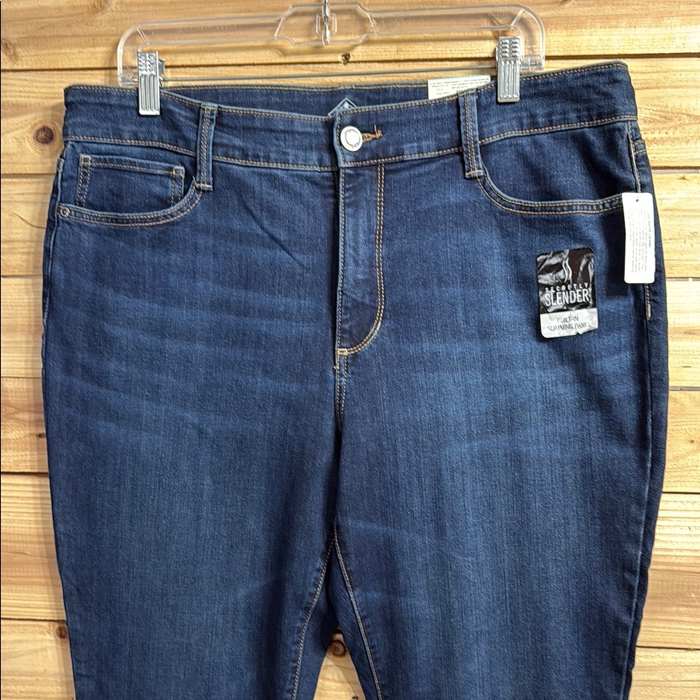 St. John's Bay Women's Skinny Jeans - Midnight - Picture 2 of 14